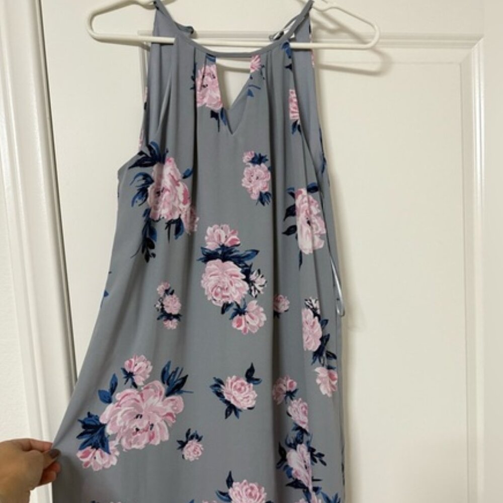 Candie's Pink and Gray Sundress
